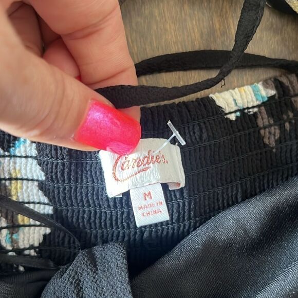 Candies Sexy Floral Maxi Front Tye With Front Slit Dress - Picture 11 of 12